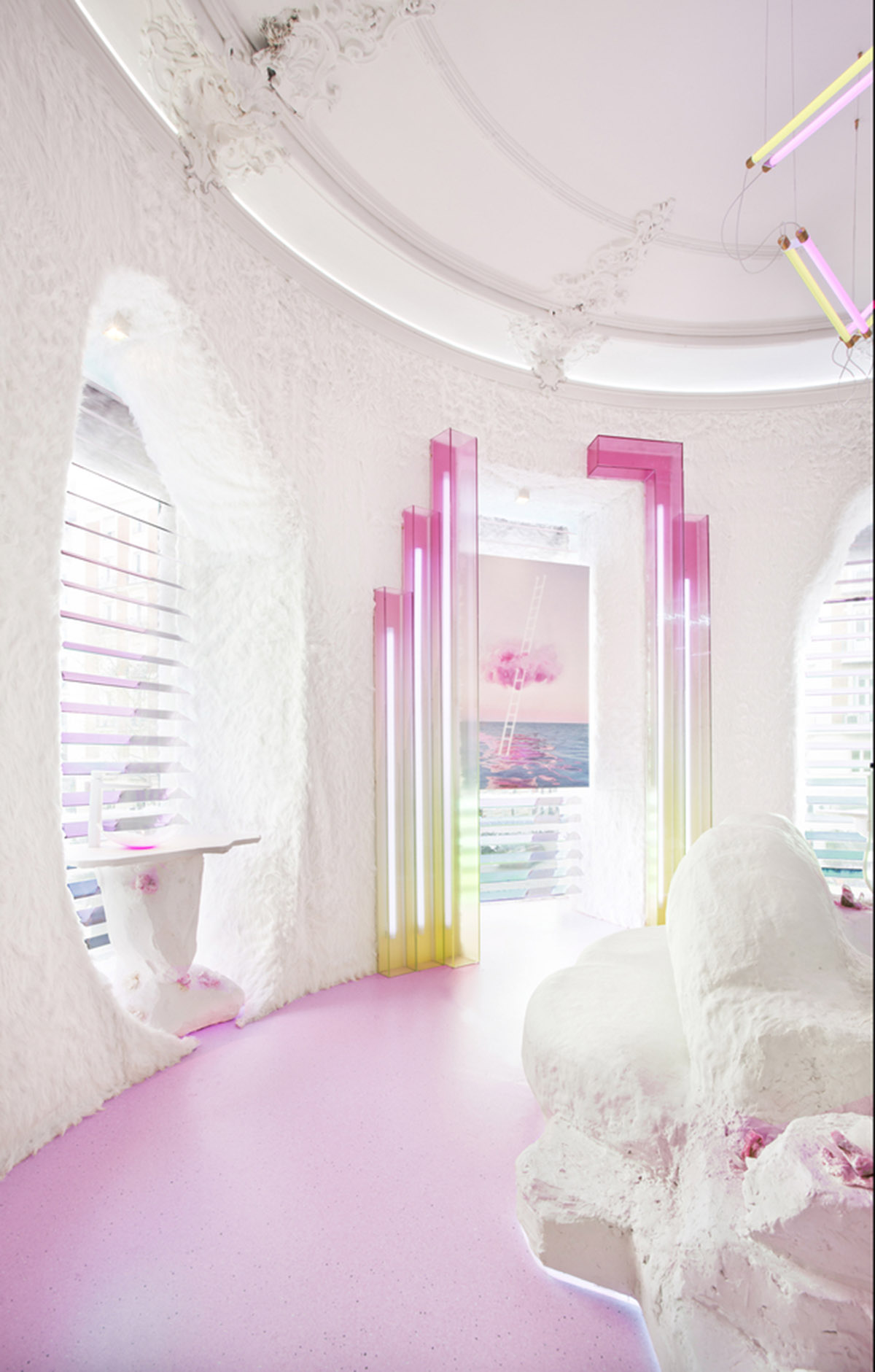 Patricia Bustos Studio creates light pink interiors with arched details for  concept store in Madrid