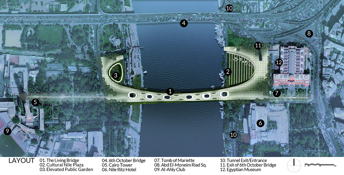 Five Egyptian architects win Rifat Chadirji Prize 2020 with Living Pedestrian Bridge Over The Nile