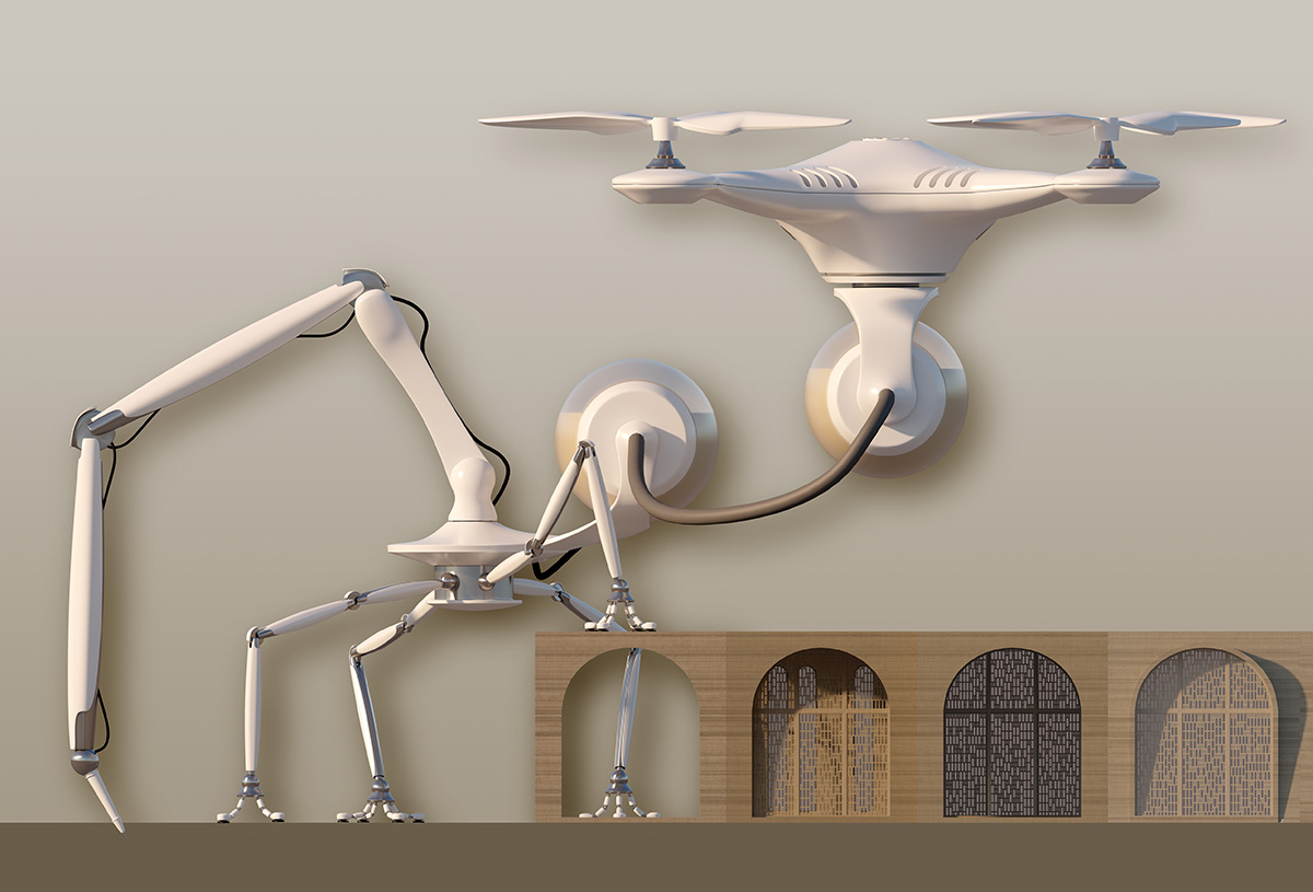 Vincent Callebaut's 5 farming bridges will feature thousands of 3D Printed housing units in Iraq