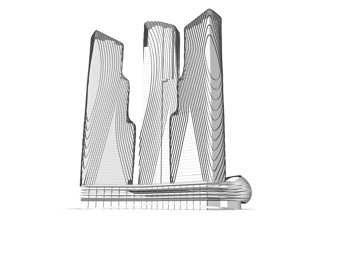 SPARK completes Art&eacute; MK towers in sculptured form wrapped by aluminum ribs in Kuala Lumpur