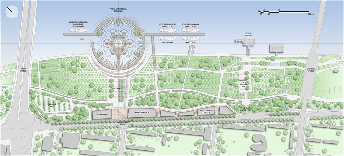 Vincent Callebaut proposes permeable floating landscape to create natural recovery in Seoul’s river
