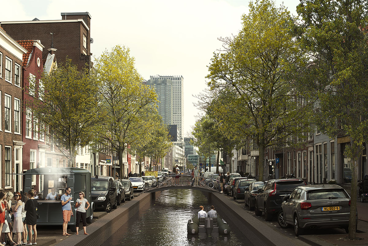 MVRDV and Local Community to revitalize lost canals of The Hague for urban regeneration