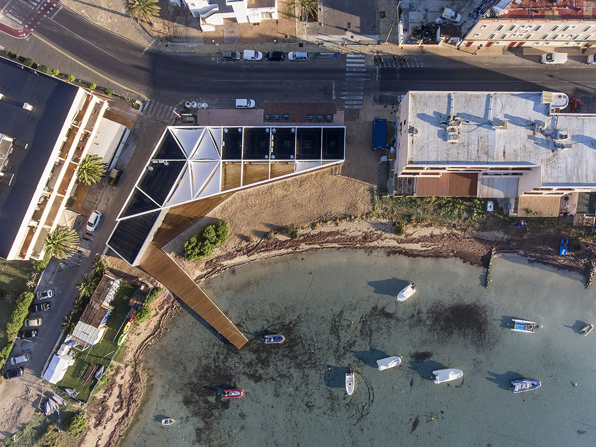 Marià Castelló Architecture completes Water Sports Center with permeable geometry in Formentera