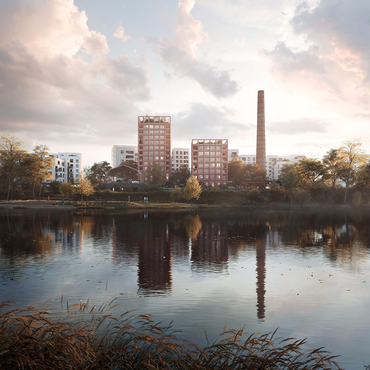CHYBIK + KRISTOF and Skanska reveal mixed-use development to redesign Prague's former sugar factory