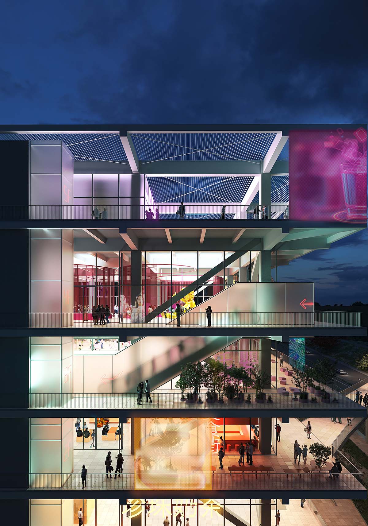 MVRDV challenges market typology with a translucent, colorful Market Cube in Zhubei, Taiwan