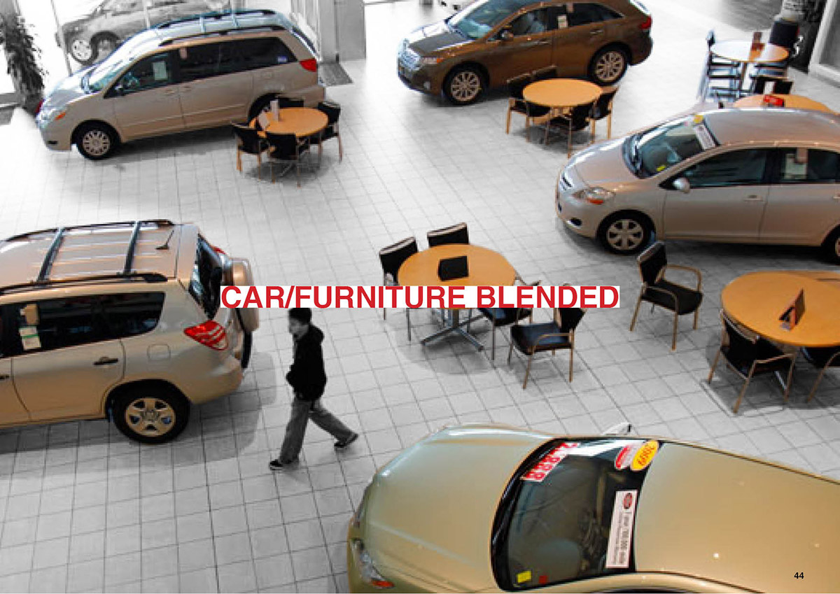 OMA / AMO's new Hundai's Genesis showroom presents cars like 