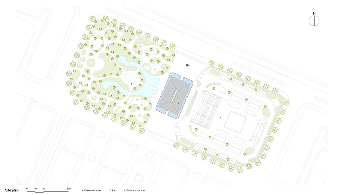 VTN Architects built welcome center with bamboo grid made from 42,000 bamboo culms in Vietnam 