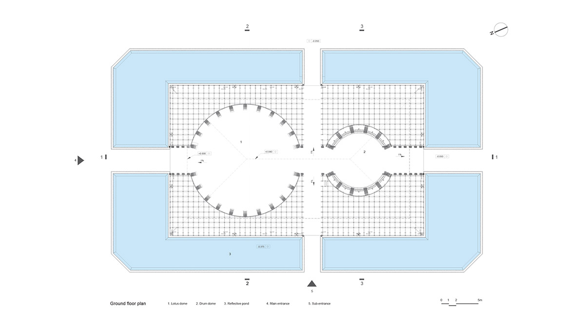 VTN Architects built welcome center with bamboo grid made from 42,000 bamboo culms in Vietnam 