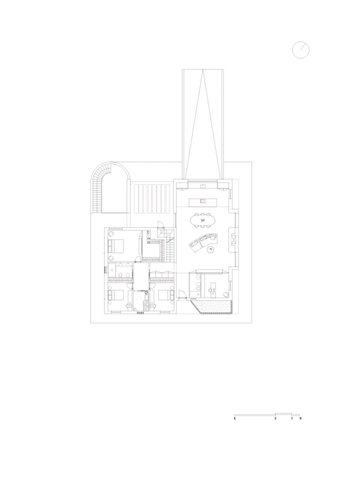 Rural retreat filters light through its stone porous screen in the Salento countryside