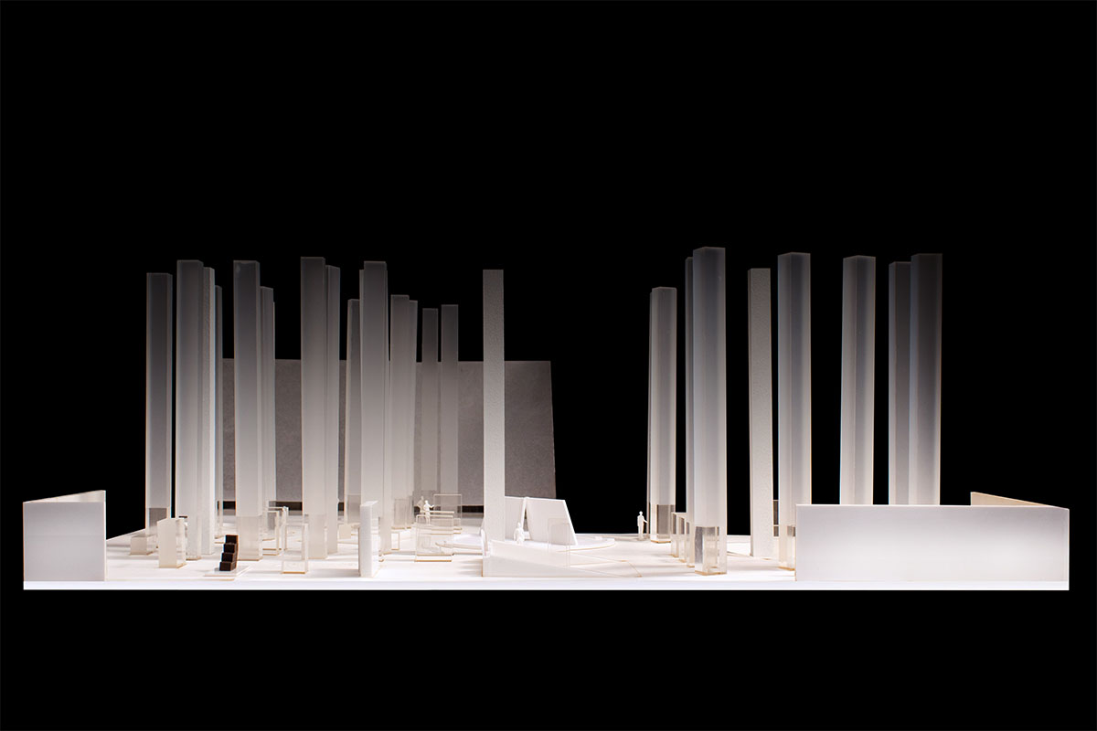 OMA creates scenography with monumental archetypal elements for the Islamic Arts Biennale