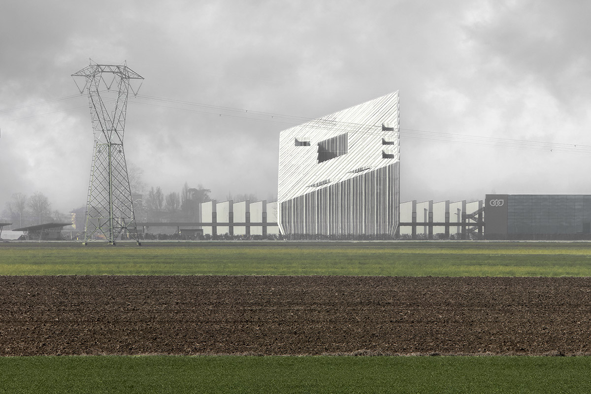 Peter Pichler Architecture creates fifth façade with pleated geometry for Bonfiglioli Headquarters