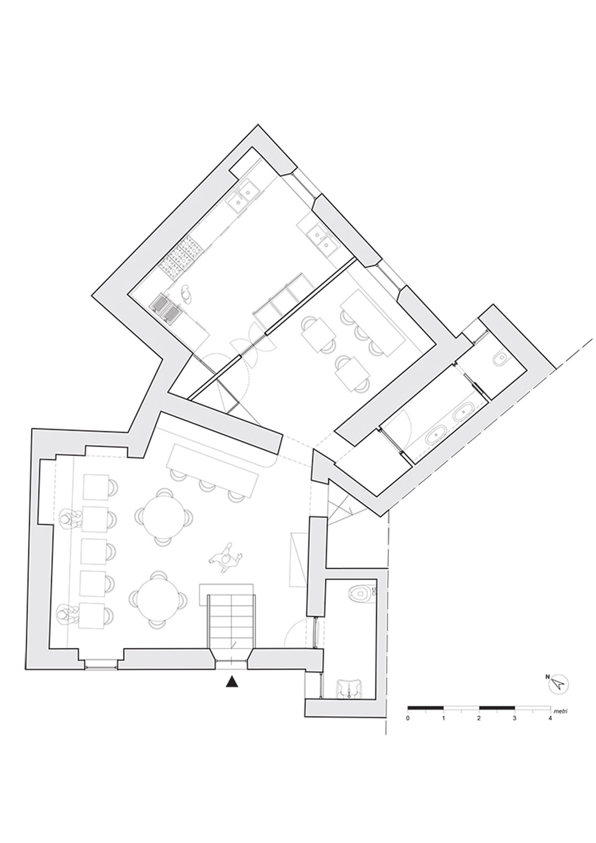 STUDIOTAMAT converts abandoned bakery into a colorful restaurant in Rome