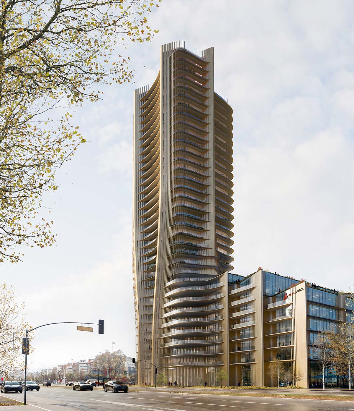 Zaha Hadid Architects unveils design for a new mixed-use tower in Belgrade