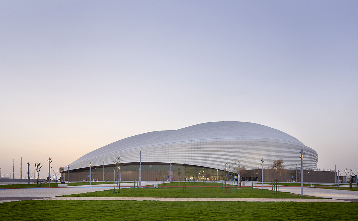 Zaha Hadid Architects' Al Janoub Stadium opens for World Cup in Qatar