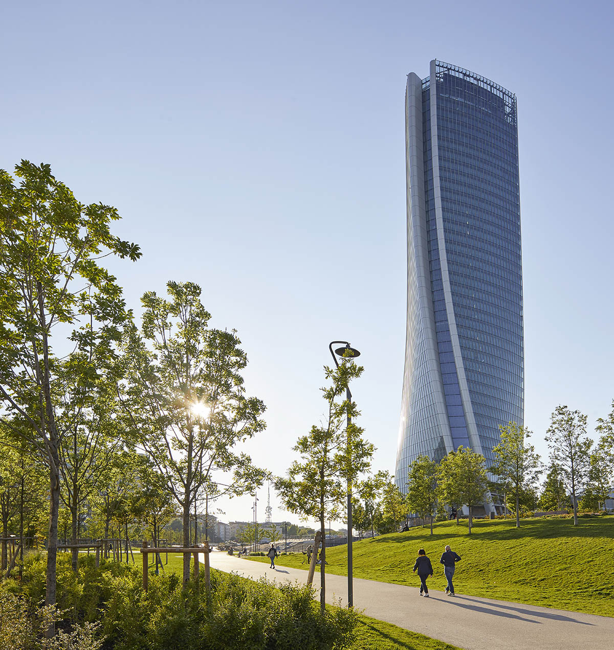 Zaha Hadid Architects' twisted Generali Tower in Milan photographed by Hufton+Crow