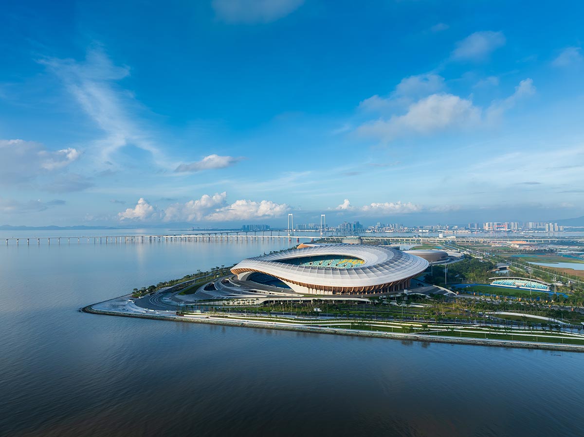 ZHA completes stadium and sports centre that references to historic vessels in Nansha