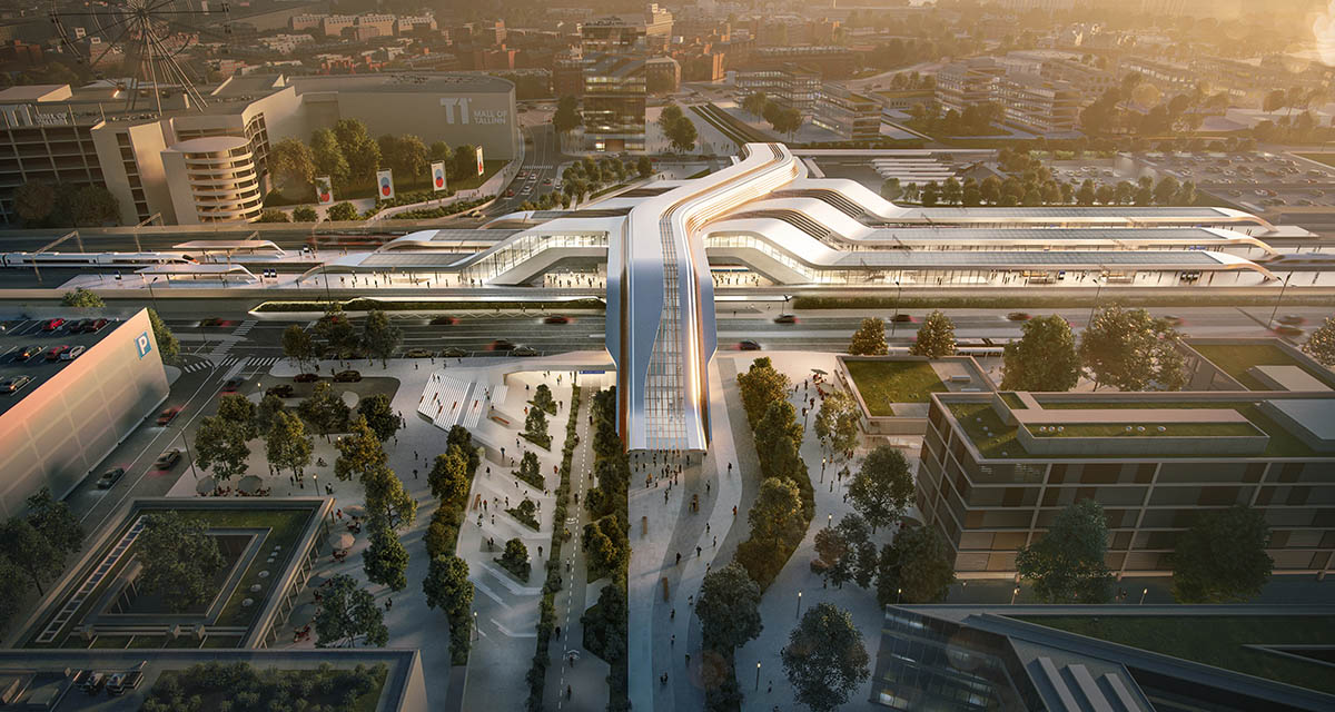 Zaha Hadid Architects begins construction on Ülemiste Passenger Terminal in Tallinn