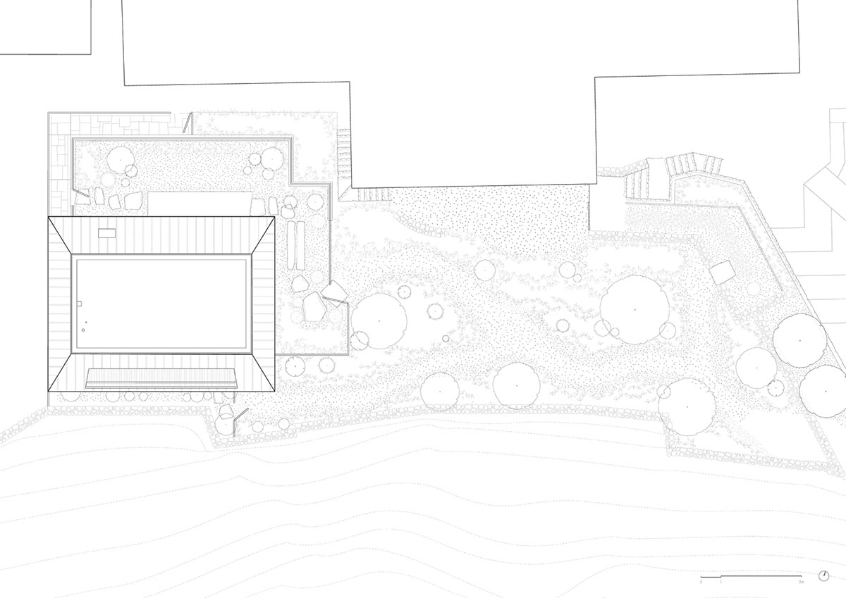 genarchitects designs Yitingting Cottage within bamboo forest hillside as a secluded space 