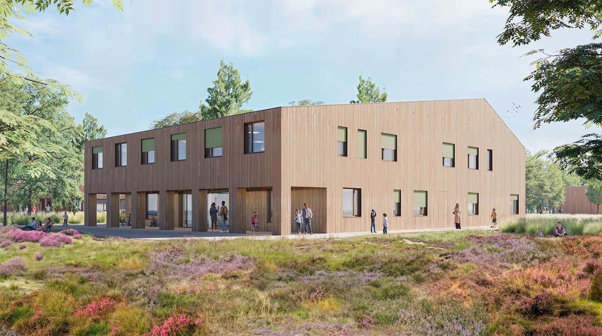 OMA and Circlewood develop Modular Wood System for Asylum Facilities in the Netherlands