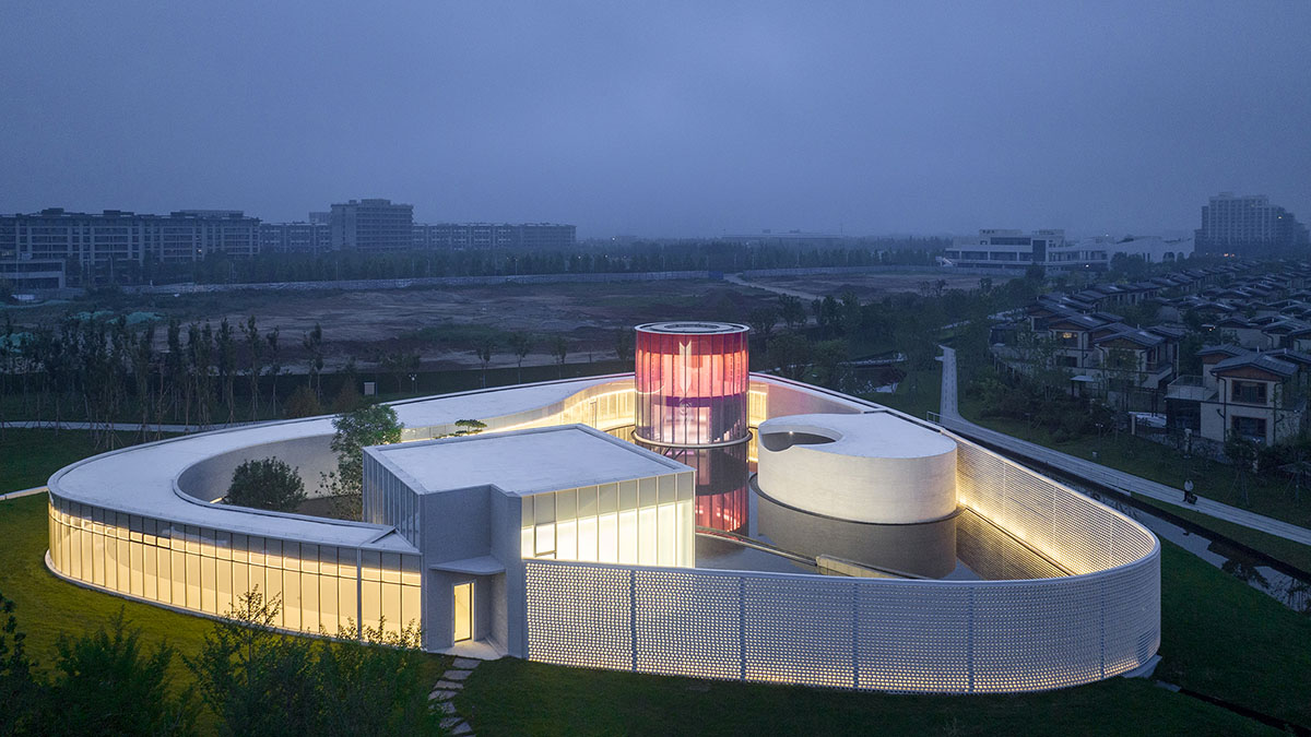 Circular, oval and square volumes form art museum designed by Wutopia Lab in China 