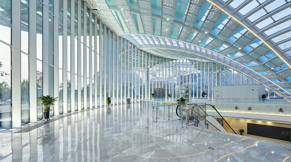 Shanghai United Design Group designs service center inspired by pomegranate flower in Zaozhuang