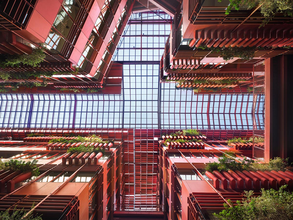 CCD HQ features industrial-style elements and greenery responding emotional needs of employees