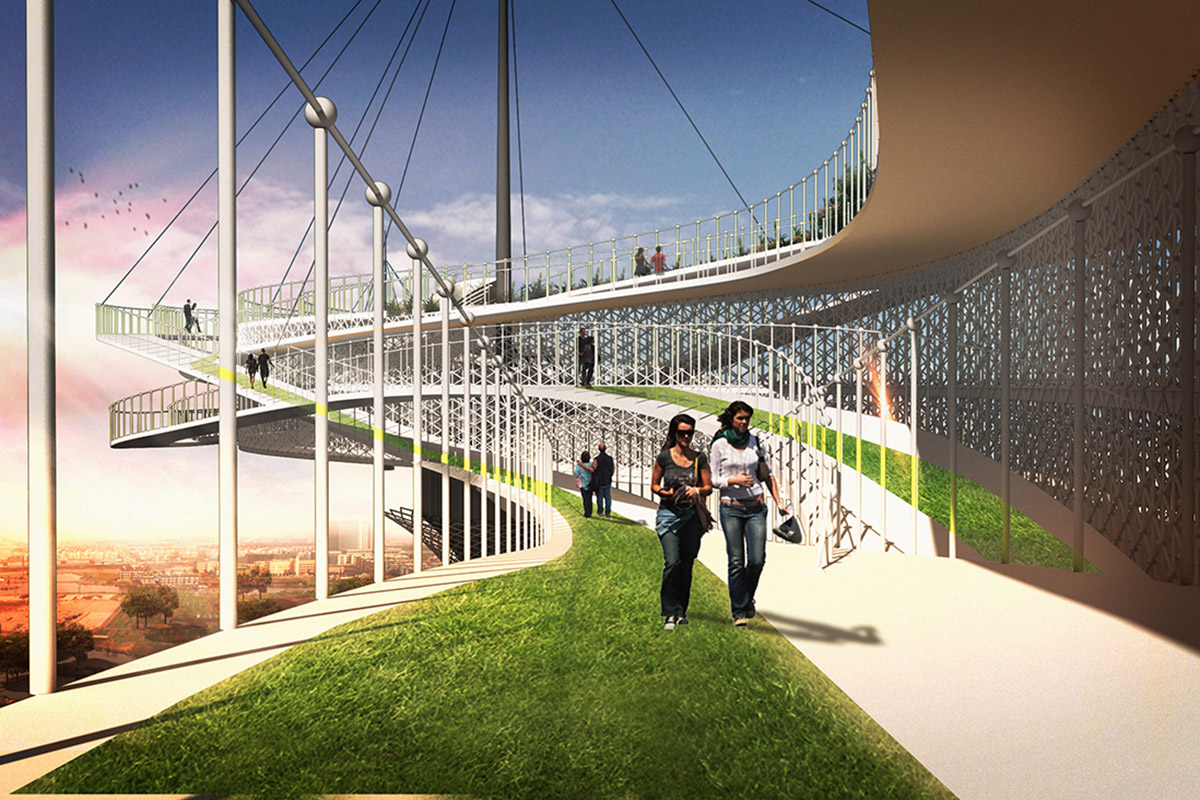 Studio Eiraji reveals its competition proposal for Shiraz Life Bridge ...