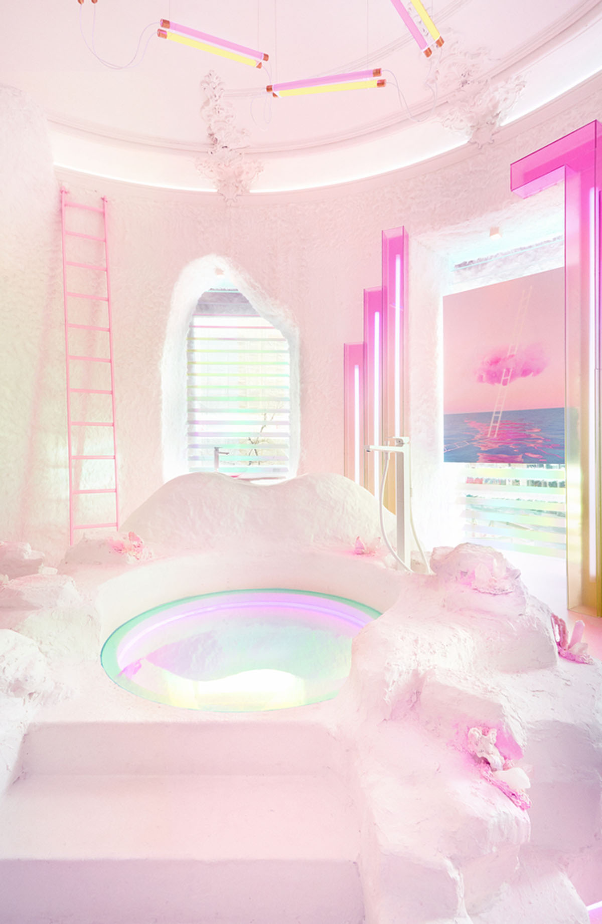 Patricia Bustos Studio creates fully pinkish utopian interior for ...
