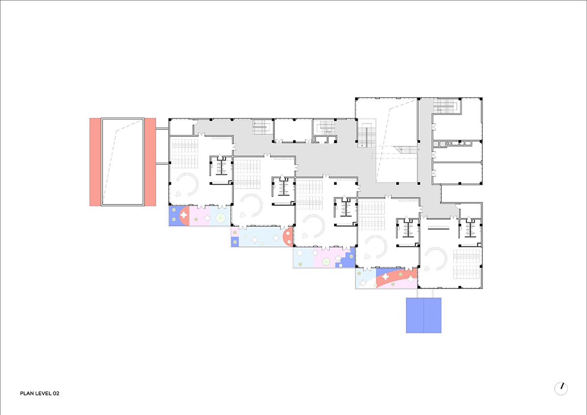 CLOU architects completes kindergarten with white stacked blocks in Liangzhu