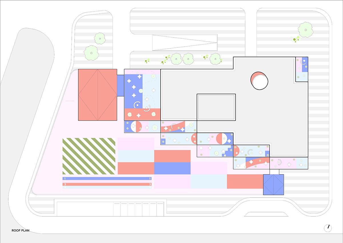 CLOU architects completes kindergarten with white stacked blocks in Liangzhu