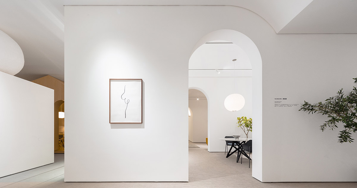 Peng & Partners designs showroom with continuous arches and themed spaces in Guangzhou