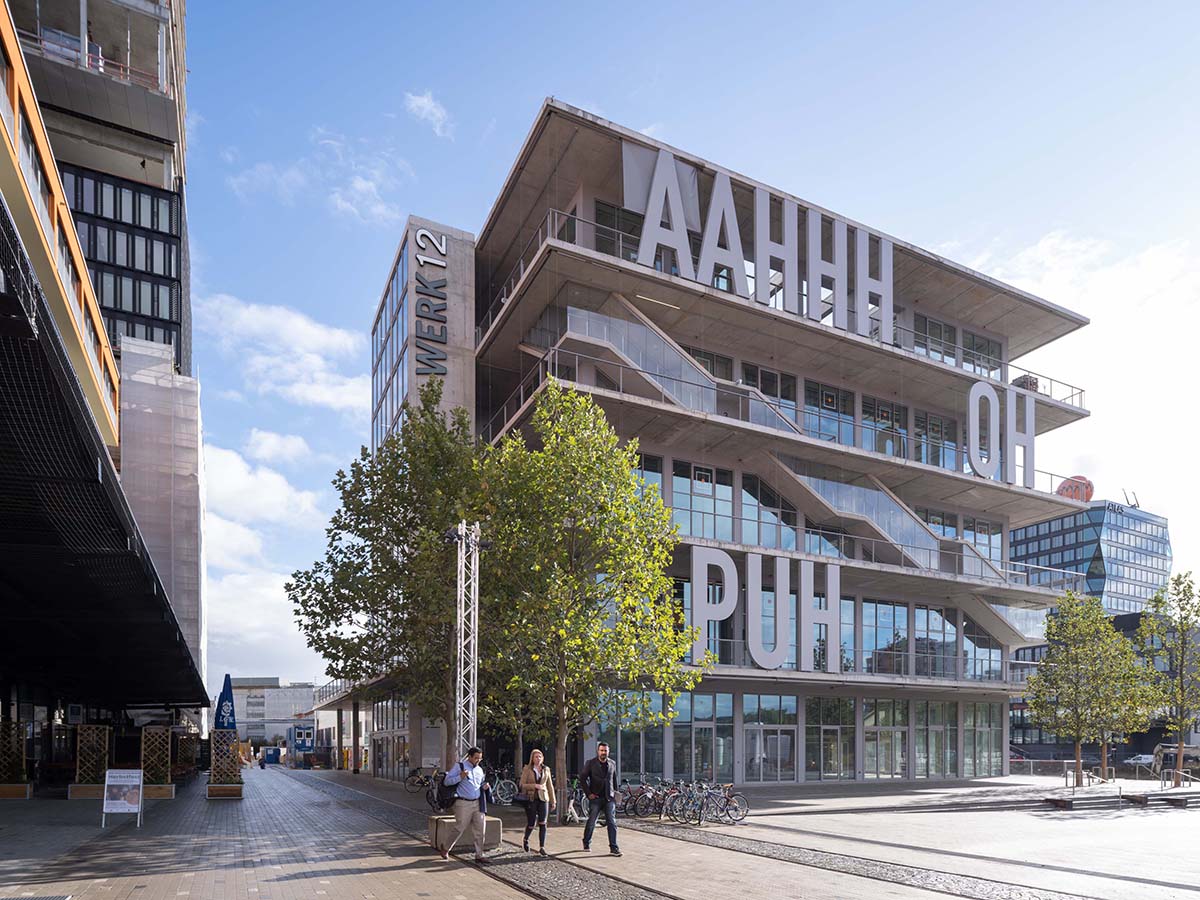 MVRDV's WERK12 building in Munich features expressive art façade addressing to German comics