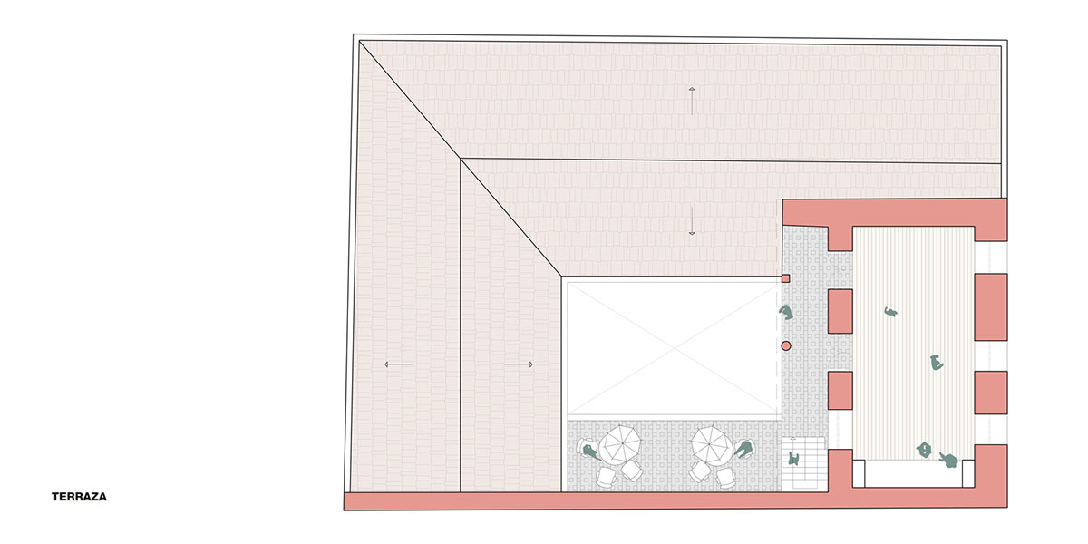 nicolas&nicolas converts old building into hotel with pinkish walls and central courtyard in Quito