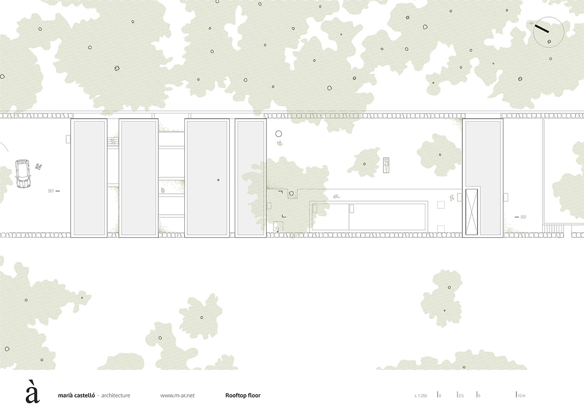 Marià Castelló Architecture designs fragmented all-white family house on the island of Ibiza