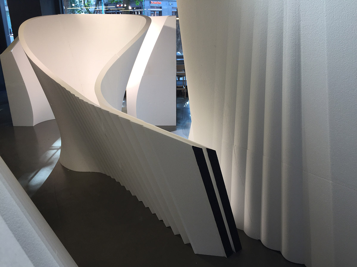Zaha Hadid Architects' robotically produced prototypes displayed at Digital Turn exhibition