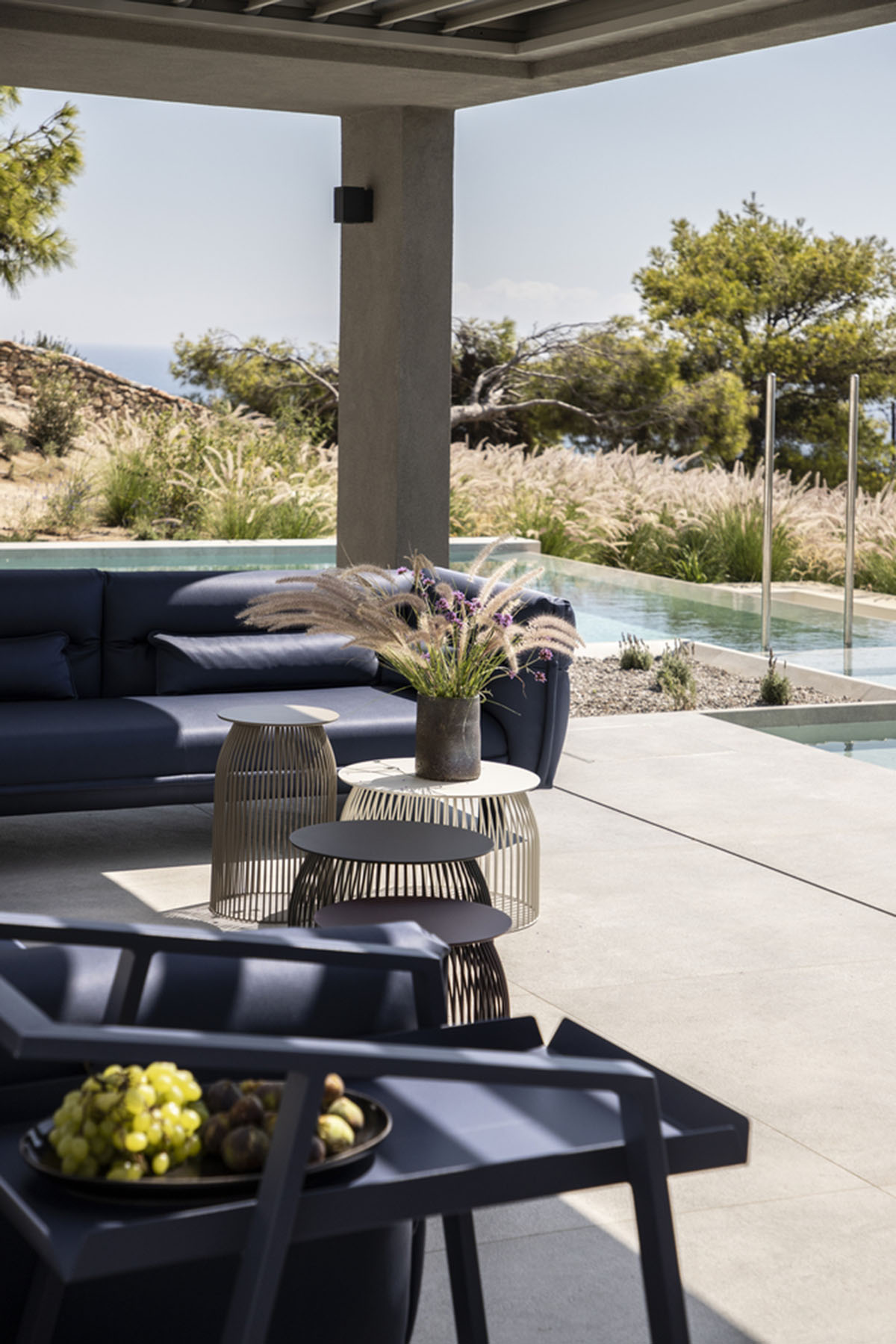 Scapearchitecture embeds summer residence into landscape towards the sea on Paros Island