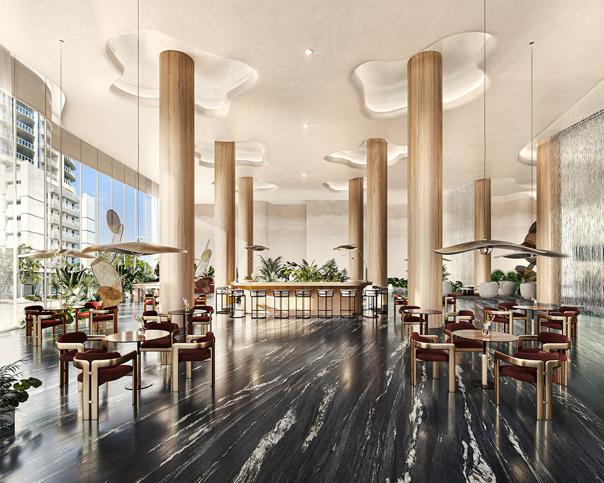 ODA unveils design for Ombelle, a pair of sculptural residential towers in Downtown Fort Lauderdale