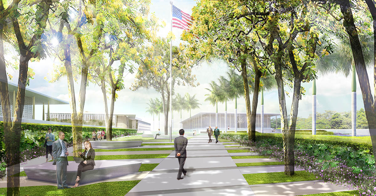 Weiss/Manfredi's U.S. Embassy in New Delhi breaks ground on its expansion