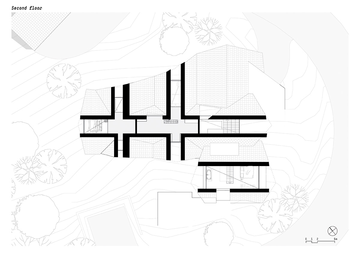 noa* reinterprets A-frame typology with Colorado holiday villa on rocky mountains