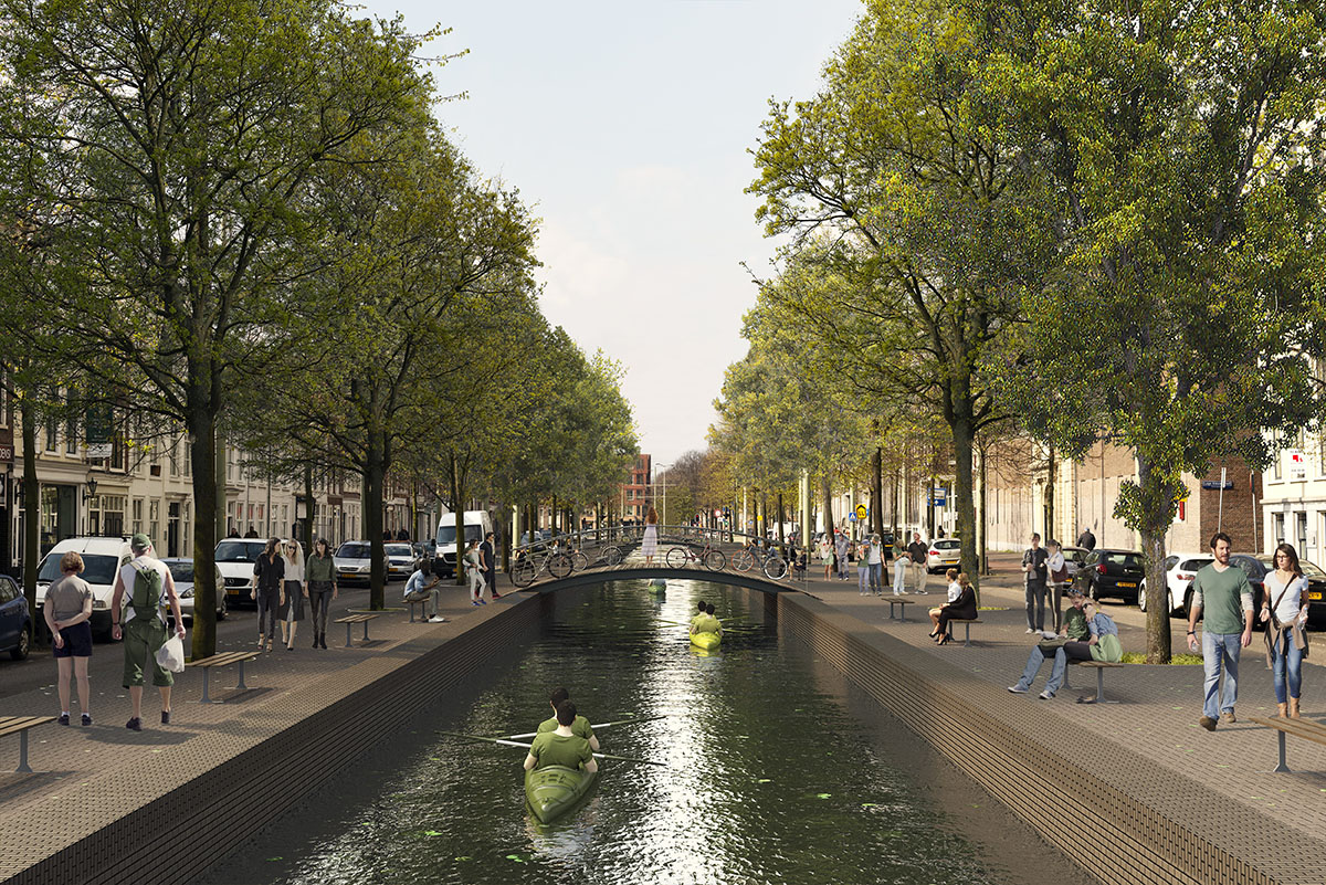 MVRDV and Local Community to revitalize lost canals of The Hague for urban regeneration