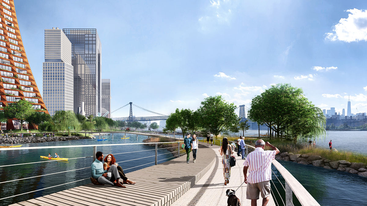 BIG and Field Operations design River Street Waterfront Masterplan in Brooklyn