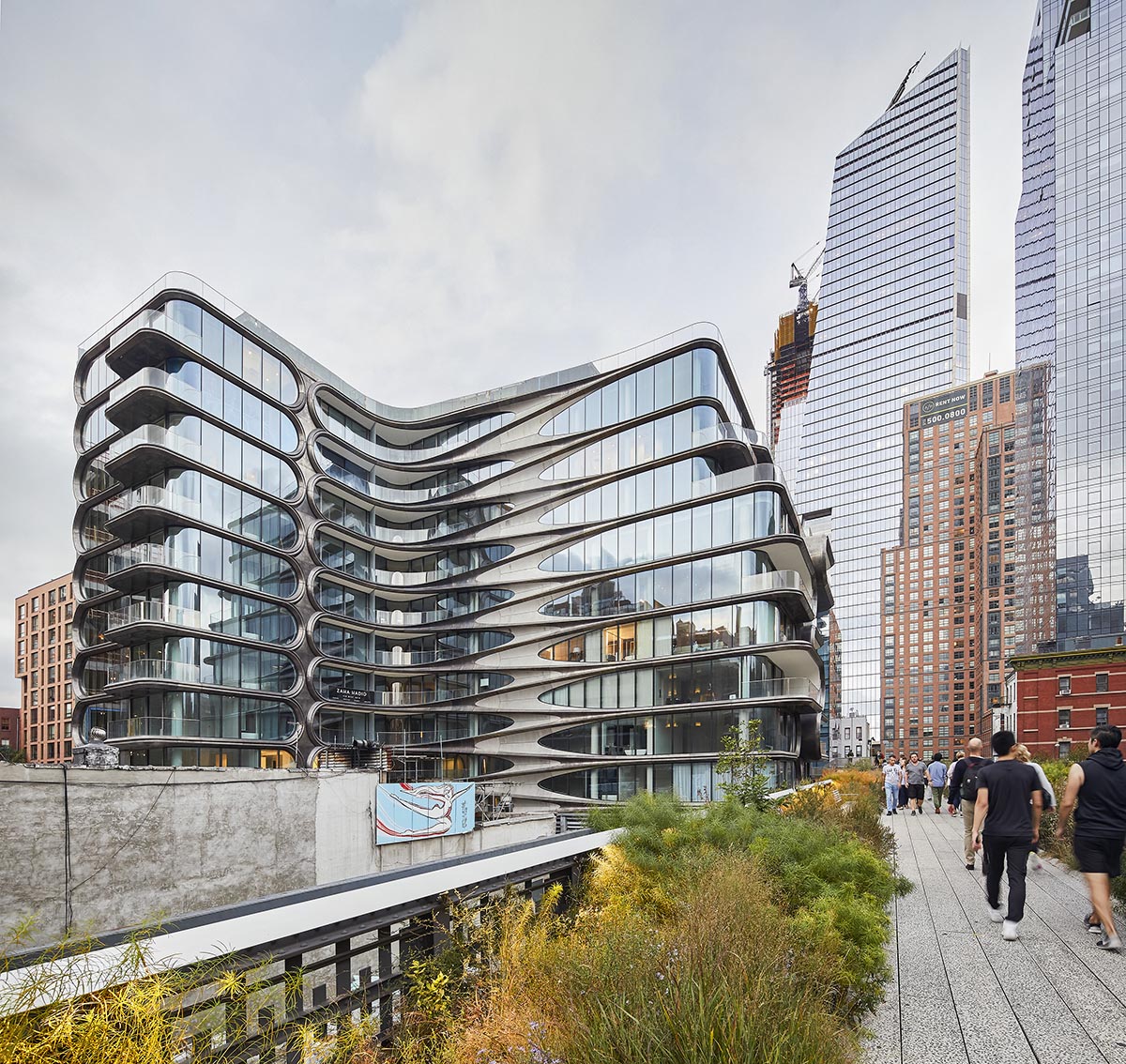 Zaha Hadid Architects' first New York project 520 West 28th photographed by Hufton+Crow