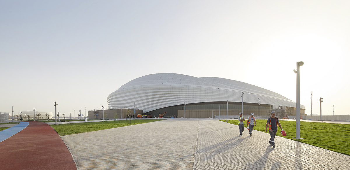 Zaha Hadid Architects' Al Janoub Stadium opens for World Cup in Qatar