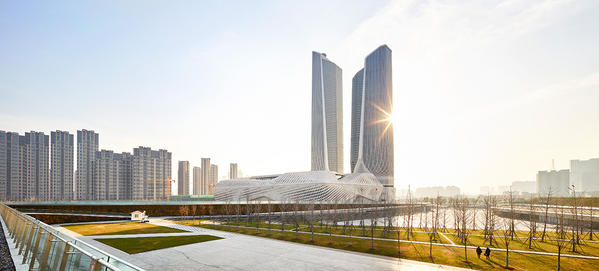 Zaha Hadid Architects completes Nanjing International Youth Cultural Centre in China