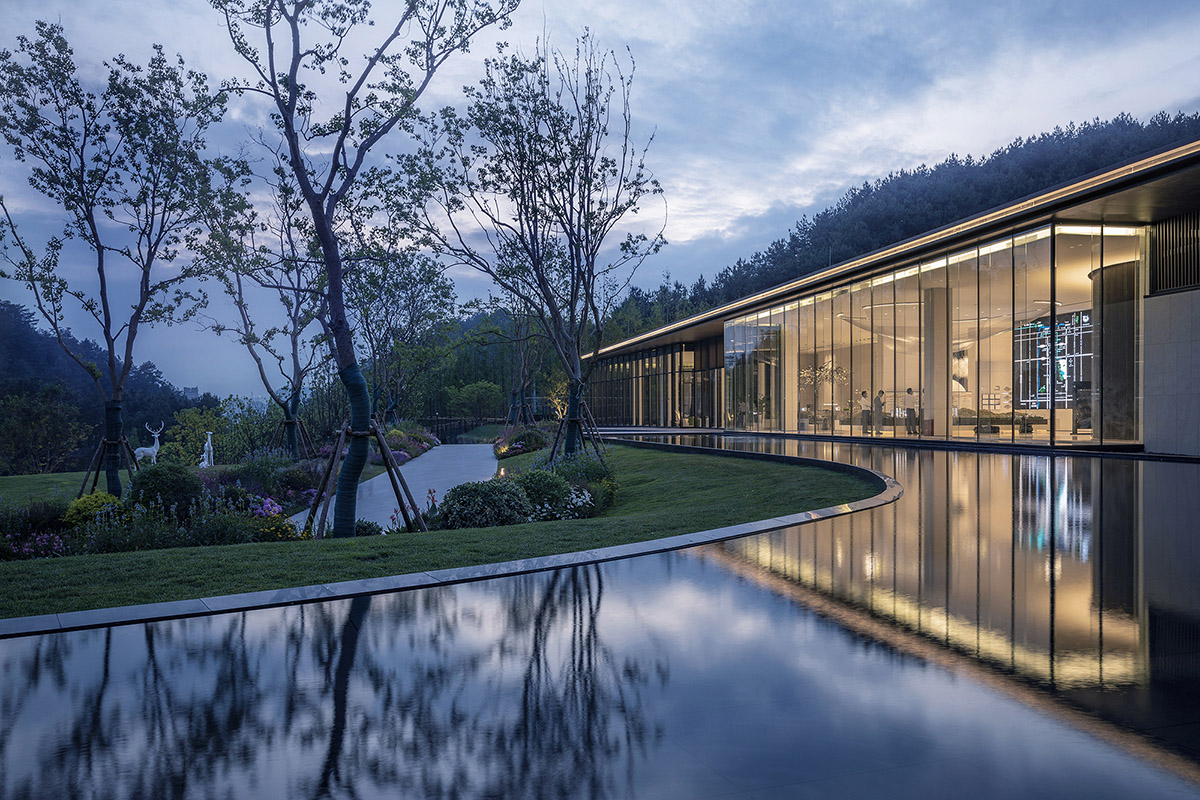 ONE-CU Interior Design Lab completes interiors of Guiyang Vanke - Guanhu Sales Center in China