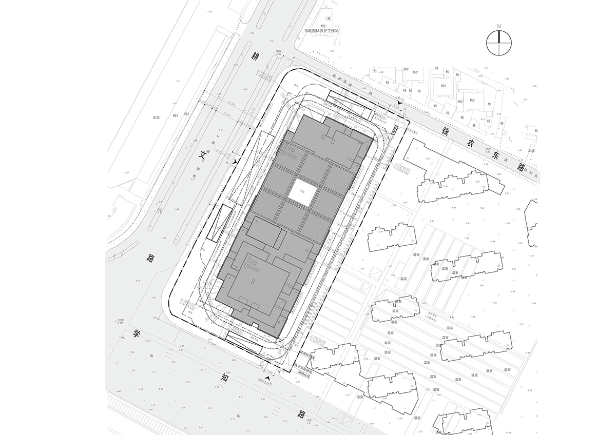 UAD completes Cube office building with staggered cubic volumes and lacework-clad tower in Hangzhou