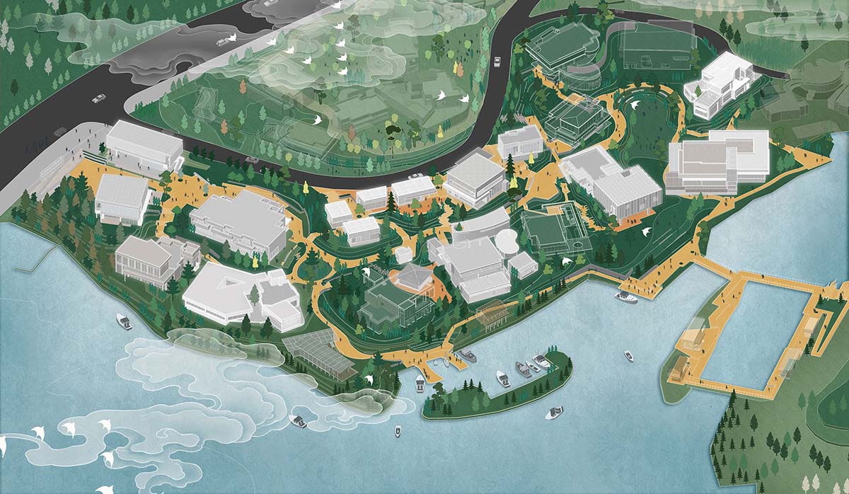 vari architects completes Luxe Lakes CPI Island in Chengdu