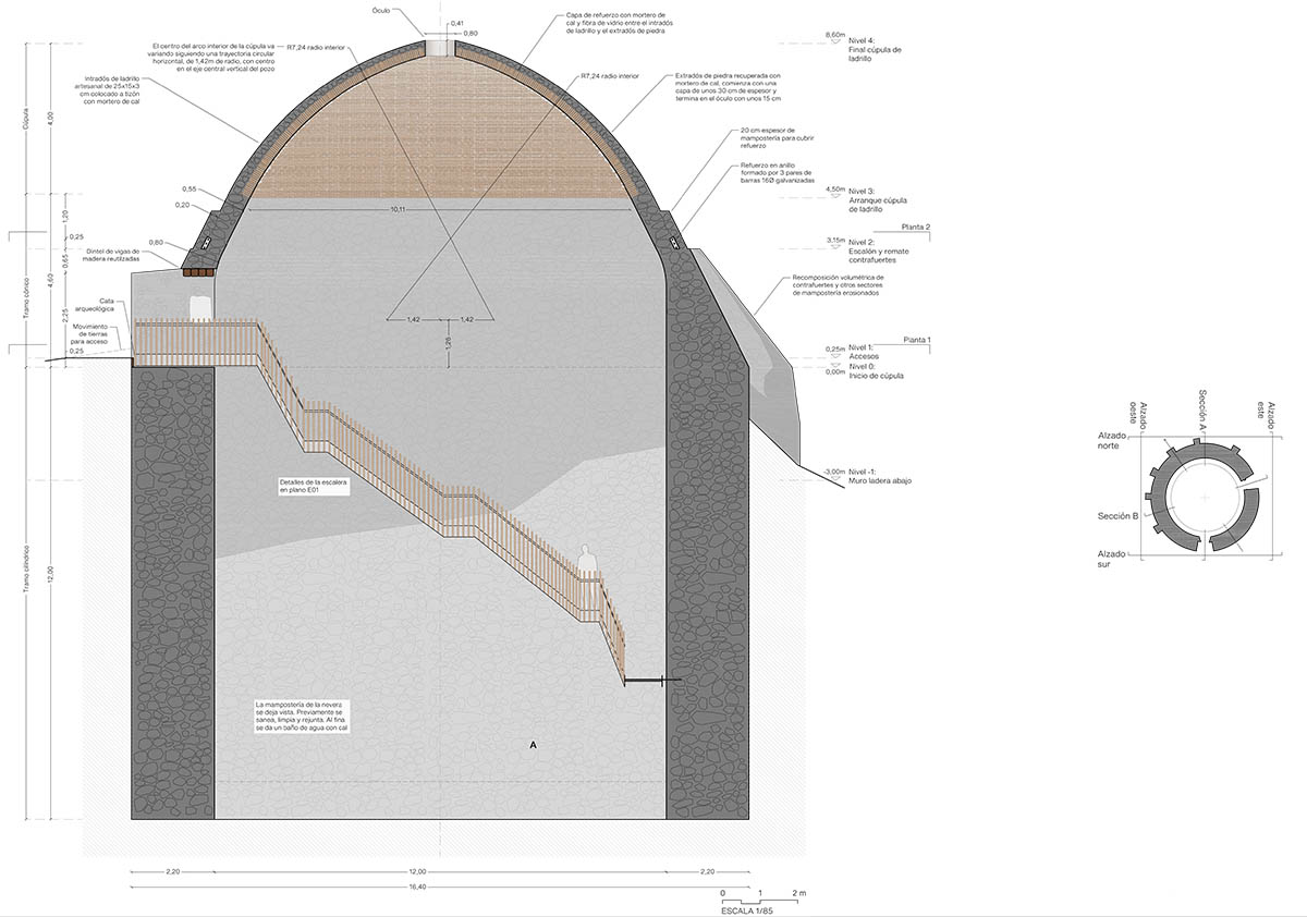 Ecoproyecta restores two snow wells to its original state in Sierra Espuña