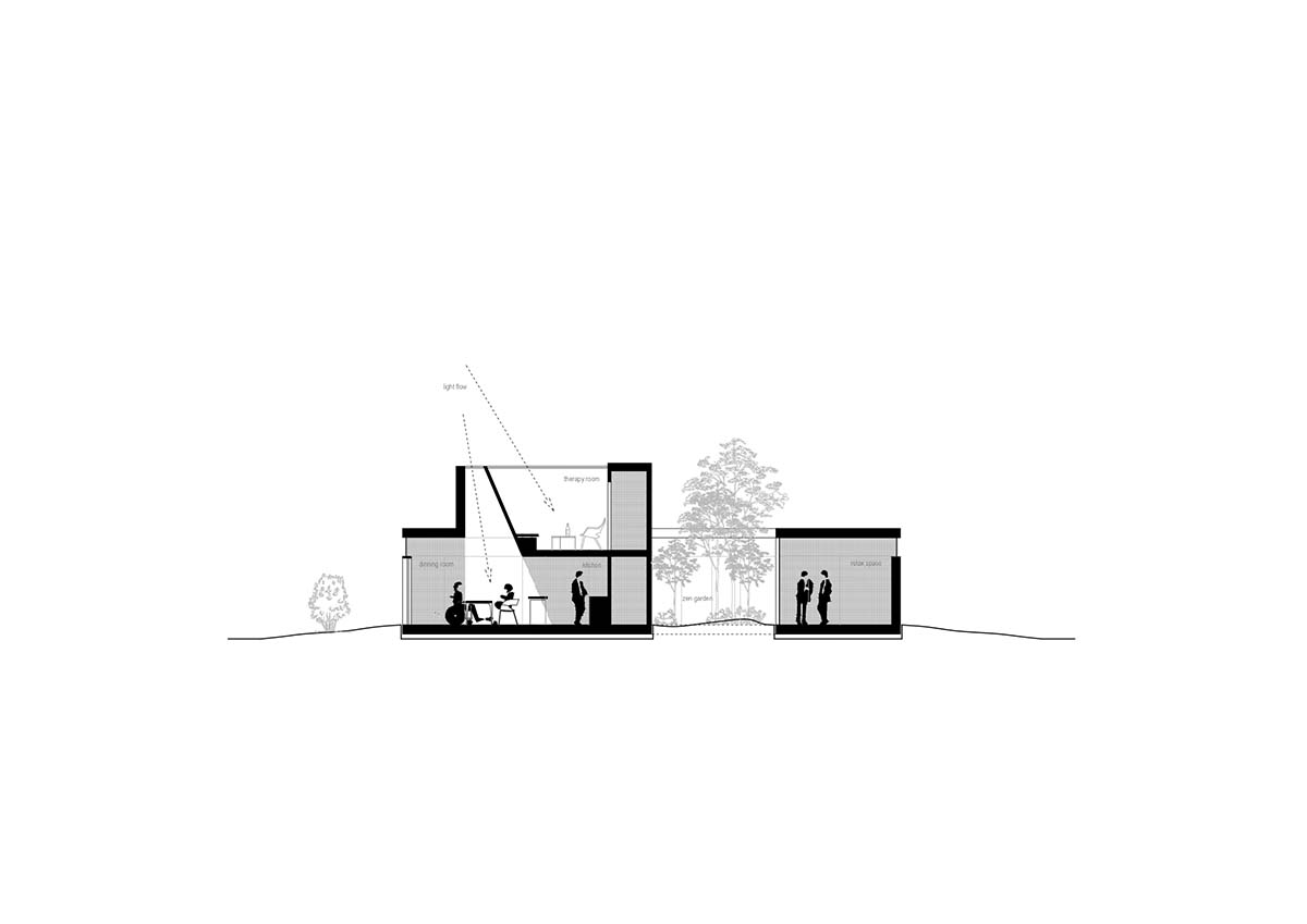 ARCHEKTA and Ark-shelter built healthcare center evoking