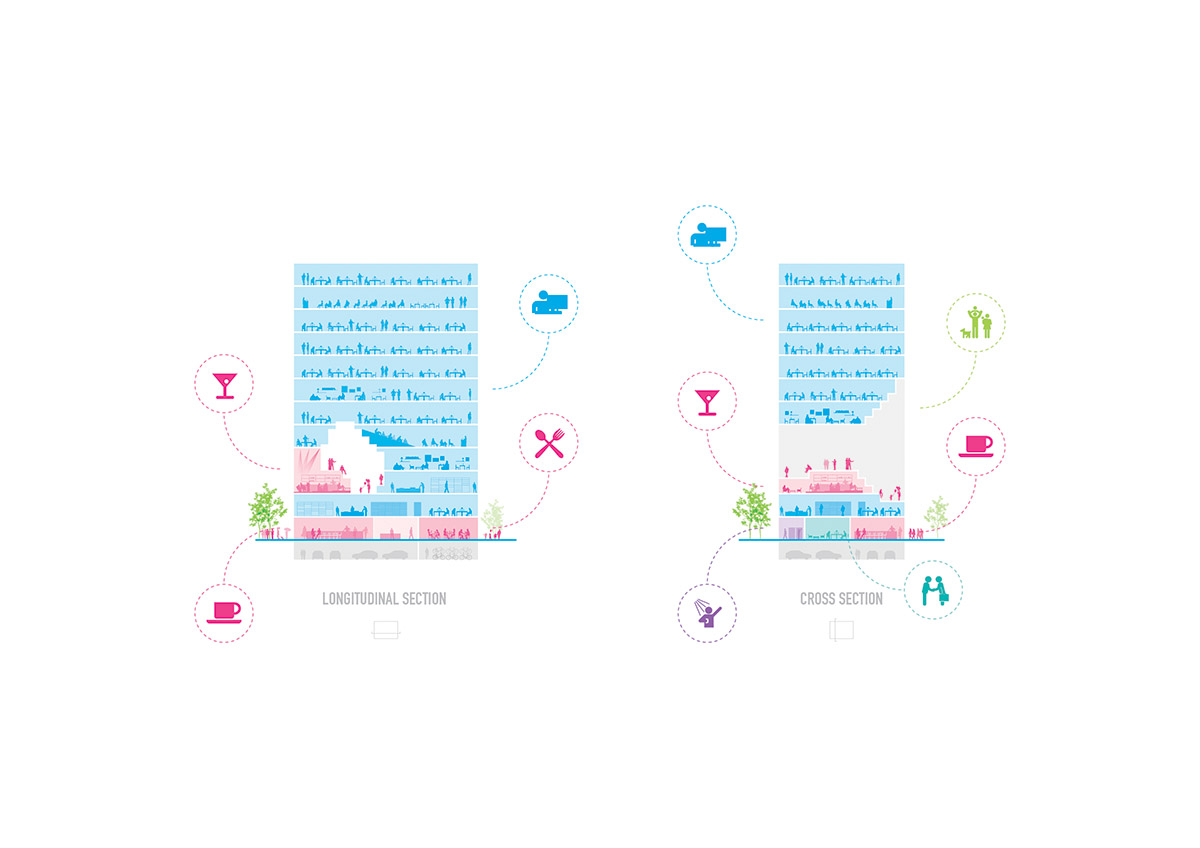 MVRDV’s mega-crystallized mixed-use tower will map the history of Esslingen on its interactive facade